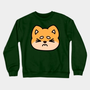 Nervous Shiba Face Crewneck Sweatshirt